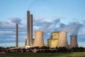 The Loy Yang Power Station exterior view. A brown coal- fired thermal power station located on the outskirts of the city of Royalty Free Stock Photo