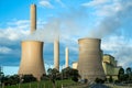 The Loy Yang Power Station exterior view. A brown coal- fired thermal power station located on the outskirts of the city of Royalty Free Stock Photo