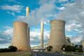 The Loy Yang Power Station exterior view. A brown coal- fired thermal power station located on the outskirts of the city of Royalty Free Stock Photo