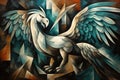 Loyal griffins, majestic creatures with the body of a lion and the wings of an eagle - Generative AI