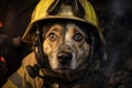Loyal Rescue dog. Generate Ai Royalty Free Stock Photo
