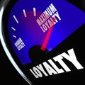 Loyalty Fuel Gauge Measure Customer Retention Level