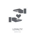Loyalty icon. Trendy Loyalty logo concept on white background fr