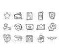Loyalty line icons.
