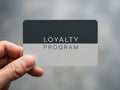 Loyalty program card isolated on white background Royalty Free Stock Photo