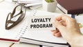 Loyalty Program card with urban background Royalty Free Stock Photo