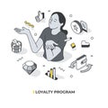 Loyalty Program Isometric Scene