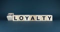 Loyalty vs. Disloyalty Concept image Royalty Free Stock Photo