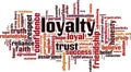 Loyalty word cloud Royalty Free Stock Photo