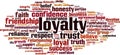 Loyalty word cloud Royalty Free Stock Photo