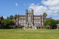 Loyola University administration building and sign