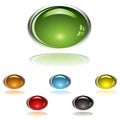 Lozenge gel button Royalty Free Stock Photo