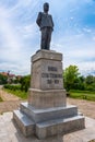Monument to Stepa Stepanovic 1856-1929 in Loznica, Serbia.