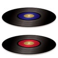 LP record album flat Royalty Free Stock Photo