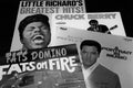 Lp records Rock `n` roll stars The Big Four; Elvis Presley, Chuck Berry, Little Richard and Fats Domino