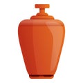 Lpg cylinder icon, cartoon style Royalty Free Stock Photo