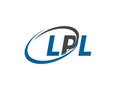 LPL letter creative modern elegant logo design Royalty Free Stock Photo