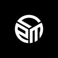 LPM letter logo design on black background. LPM creative initials letter logo concept. LPM letter design