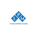 LPM letter logo design on white background. LPM creative initials letter logo concept. LPM letter design