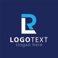LR Initial letter abstract logo vector Royalty Free Stock Photo