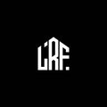 LRF letter logo design on BLACK background. LRF creative initials letter logo concept. LRF letter design.LRF letter logo design on