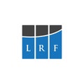 LRF letter logo design on WHITE background. LRF creative initials letter logo concept. LRF letter design
