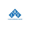 LRF letter logo design on white background. LRF creative initials letter logo concept. LRF letter design