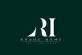 LRI abstract letter logo design Royalty Free Stock Photo