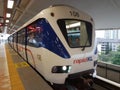 LRT Train at the Station Royalty Free Stock Photo