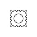 LSD tablet outline icon