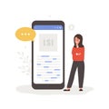 Lsi keyword service. Latent Semantic Indexing. Search engine marketing. Vector illustration in flat cartoon style