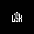 LSK letter logo design on BLACK background. LSK creative initials letter logo concept. LSK letter design.LSK letter logo design on Royalty Free Stock Photo
