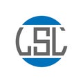 LSL letter logo design on white background. LSL creative initials circle logo concept. LSL letter design Royalty Free Stock Photo