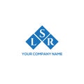 LSR letter logo design on white background. LSR creative initials letter logo concept. LSR letter design