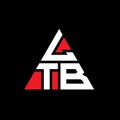 LTB triangle letter logo design with triangle shape. LTB triangle logo design monogram. LTB triangle vector logo template with red Royalty Free Stock Photo