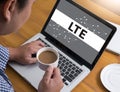 LTE CONCEPT Royalty Free Stock Photo