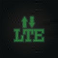 Lte, signal, arrows new technology vector icon. New mobile technology traffic light style vector illustration Royalty Free Stock Photo