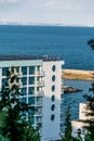 LTI Berlin Golden Beach Hotel building on a coast of Golden Sands in Bulgaria