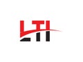 LTI Letter Initial Logo Design Royalty Free Stock Photo