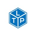 LTP letter logo design on black background. LTP creative initials letter logo concept. LTP letter design Royalty Free Stock Photo