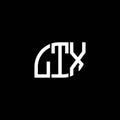 LTX letter logo design on black background. LTX creative initials letter logo concept. LTX letter design.LTX letter logo design on Royalty Free Stock Photo