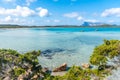 Lu Impostu beach under a blue sky in spring Royalty Free Stock Photo
