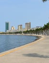 Luanda Marginal seaside walk Angola Royalty Free Stock Photo