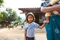 Luang Namtha Laos 12/24/2011 children in tribal region of northwest Laos