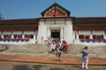 People visit Royal palace in Luang Prabang, Laos.