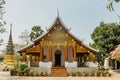 Luang Prabang,Laos-February 2020. Classic Temple Landmark from Luang Prabang. Amazing Buddhist monastery in the heart of the city. Royalty Free Stock Photo