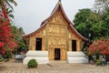 Luang Prabang National Museum and Haw Kham Temple in Laos are the main attractions of the city Royalty Free Stock Photo