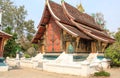 Luang Prabang National Museum and Haw Kham Temple in Laos are the main attractions of the city Royalty Free Stock Photo