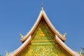 Luang Prabang, Laos: roof of a buddhist temple Royalty Free Stock Photo
