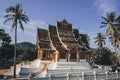Luang Prabang National Museum and Haw Kham Temple in Laos are the main attractions of city Royalty Free Stock Photo